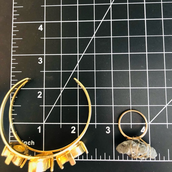 Vintage Druzy Bracelet & Geode Ring - Picture 7 of 15